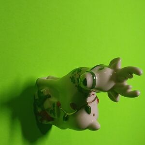 Festive Ceramic Reindeer Figurine